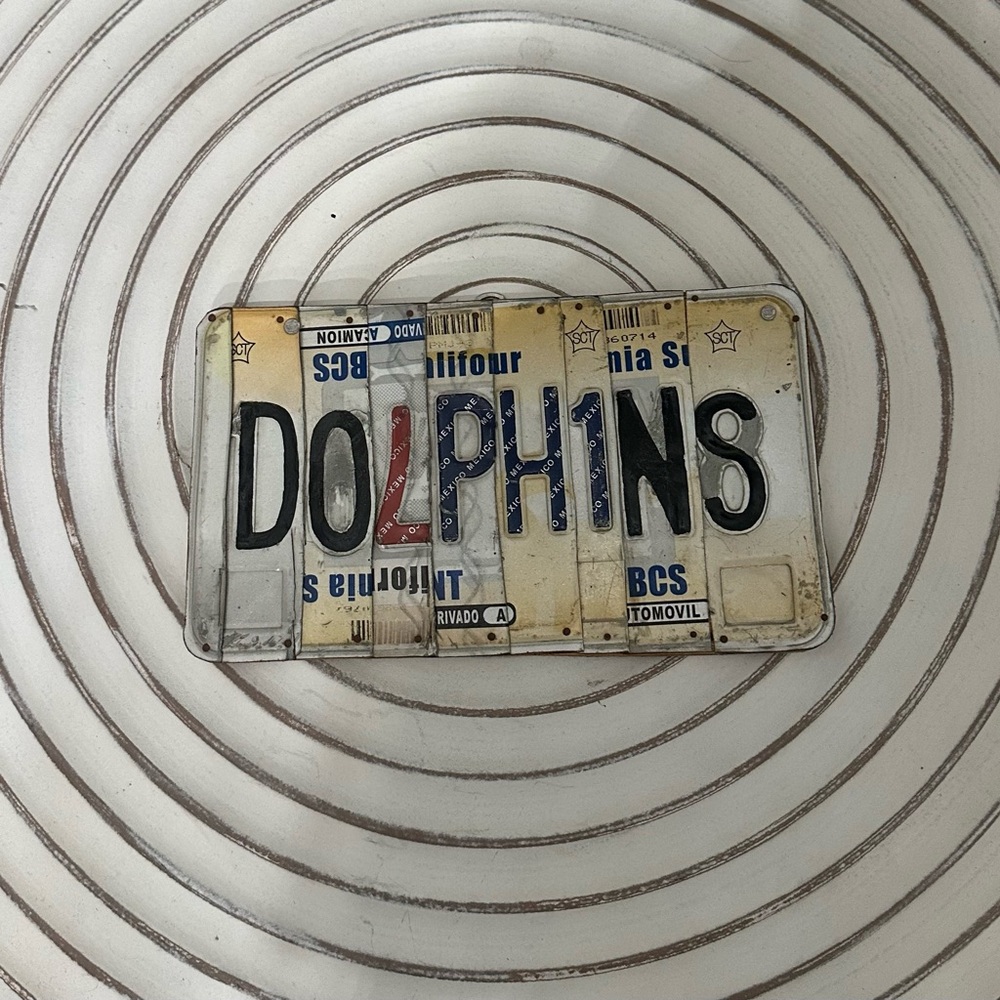 Miami Dolphins License Plate